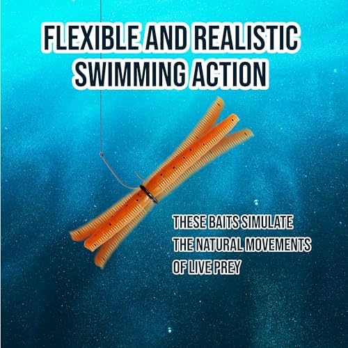 Reaction Tackle Wacky Worms, 5.5 Inch Salt Impregnated Soft Plastic Stick Bait Bass Fishing Lures for Finesse, Wacky, Neko, Texas and Carolina Rigs, 24 Pack - Image 5
