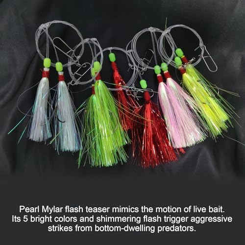 Eupheng Fluke Flounder Hi-Lo Rig, Saltwater Fishing Rig for Surf Fishing - Image 5