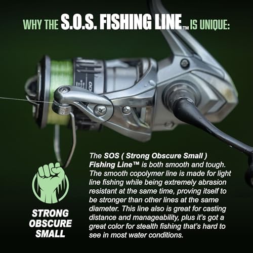 Trout Magnet Trout S.O.S. Fishing Line - 2lb Test, 350 Yard Spool, .16mm Diameter - The Strongest Light Invisible Fishing Line - Made in the USA with Smooth Copolymer for Kink-Free Tangle-Free Fishing - Image 4