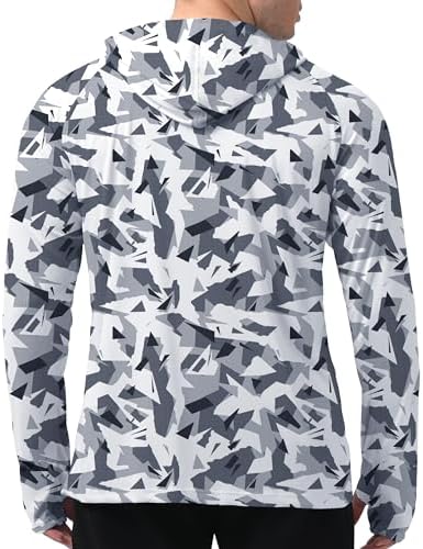 Men's UPF 50+ Sun Protection Hoodie, Long Sleeve Fishing Shirt - Image 2