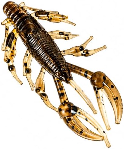 New (Qty 20) 1" Micro Craw Scented Finesse Drop Shot Crappie JIG Bluegill Brown CRAWDAD Lure Bait Fishing Equipment Set CE-0085DR - Image 6