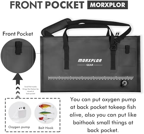 MORXPLOR Fish Bag Heavy Duty Tournament Fishing Weigh in Bag 19x34 inches - Image 4