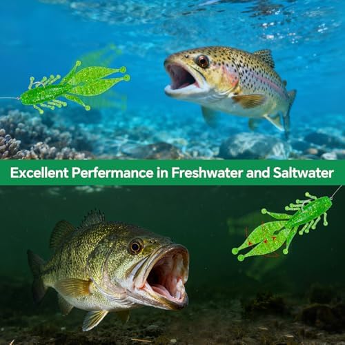 Clearance Bionics-Designed Durable Soft Plastic Fishing Lures Kit with Bonus Accessories, 3/4/5/6 Inch, 9-Type Lifelike Swimbaits in One Gear Set Included Tackle Box for Bass - Image 6