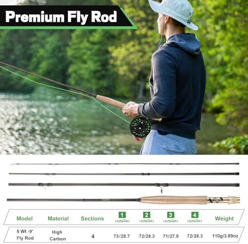 PLUSINNO Fly Fishing Rod and Reel Combo Kit, Fly Fishing Rod for Starters - Image 4