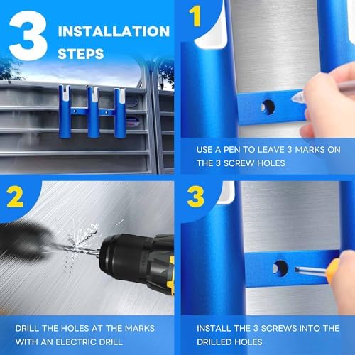 Aluminium Fishing Rod Holders for Boat, Wall-Mounted Fishing Pole Roof Rod Rack,Surf Fishing Rod Holder for Truck, Boats & Yacht - Image 4
