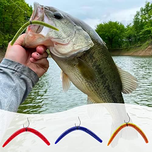 Goture Wacky Worm Fishing Lures Kit, Bass Fishing Wacky Rig Tool Kit - Image 2