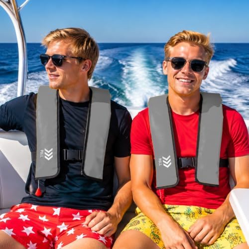 Manual Inflatable Life Jacket,Preserver PFD for Adults,Life Vest for Adults,Supports Weight up to 330 pounds - Image 4