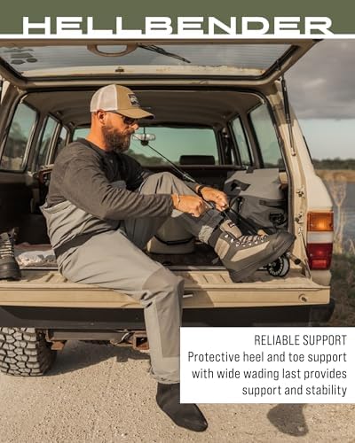 FROGG TOGGS Men's Hellbender Waterproof Fishing Wading Boot for Fishing in Felt or Cleated, Felt, 9 - Image 7