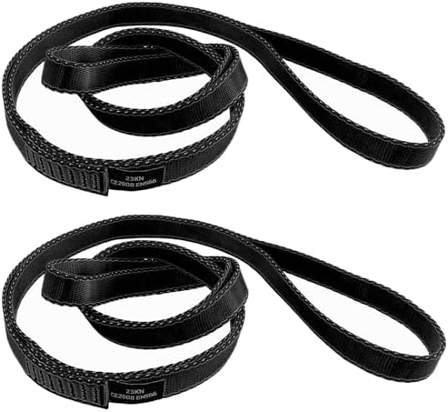 18MM Nylon Climbing Slings Runners 23 kN Strong Webbing Straps for Rock Climbing, Rappelling, Swing, Yoga Hammock etc by CAPARK