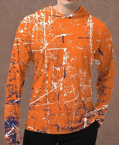 Men's UPF 50+ Sun Protection Hoodie, Long Sleeve Fishing Shirt - Image 6