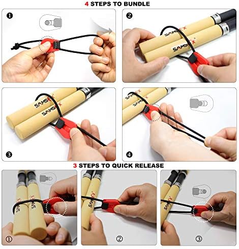 SAMSFX Fishing Belt, Stretchy Fishing Rods Ties Rod Wraps - Image 3