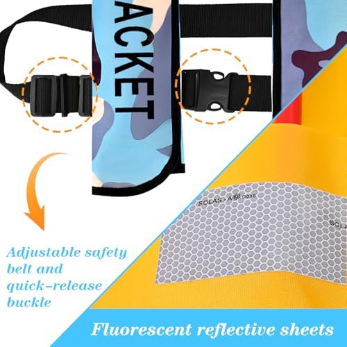 Adult Automatic Inflatable Kayak Vest PFD,Water Sports Vest for Boating Fishing Kayaking SUP Paddleboarding（fit Weight Below 330 lbs） - Image 4