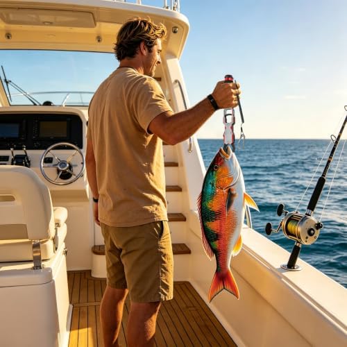 Red Aluminum Fish Gripper with Digital Scale for Fishing (Red) - Image 5