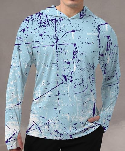 Men's UPF 50+ Sun Protection Hoodie, Long Sleeve Fishing Shirt - Image 6