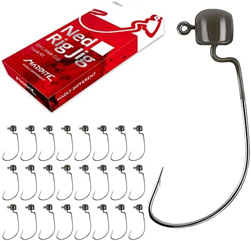 MadBite by KastKing Ned Rig Jig Heads for Soft Fishing Lure Kits by MadBite