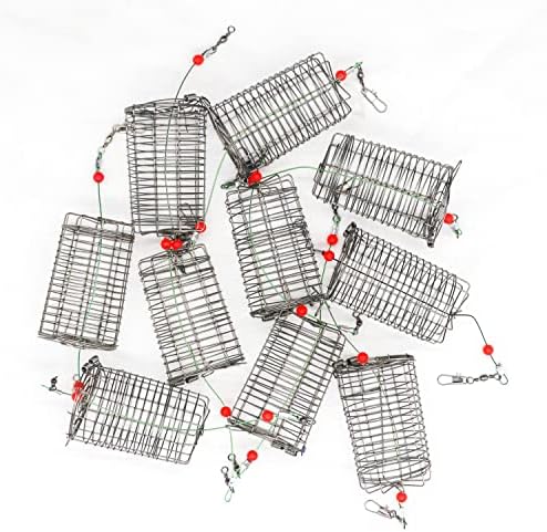 10pcs Fishing Bait Trap Cage Feeder, Baits Cage Basket Holder Coarse Lure Feeder Fishing Tackle Kit - Image 7