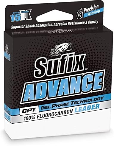 Sufix Advance Fluorocarbon Leader 12 lb Clear - 25 Yds by Sufix
