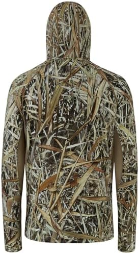 BASSDASH Men's UPF 50+ Camo Long Sleeve Hunting Fishing Hoodie Shirt - Image 2