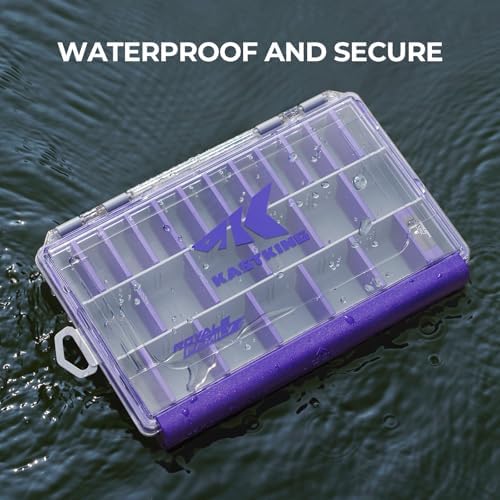 KastKing HyperSeal Waterproof Tackle Box, 3600 2 Packs, Purple - Image 2