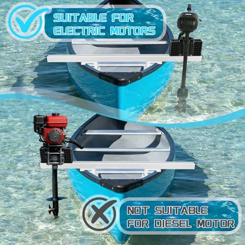 Canoe Trolling Motor Mount Bracket & Fishing Accessories Mount Platform for Canoe (Single Bracket(C-Type Fixtures Installation)) - Image 6