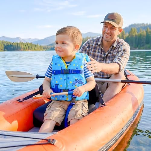 Dark Lightning USCG Approved Infant Life Jacket 0-30 lbs, Toddler Swim Vest and Baby Life Vest for 1-3 Years, 20-30 lbs, Headrest, Leg Strap and Grab Handle - Image 6