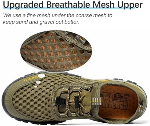 Water Shoes Men Hiking Fishing Boat Arch Support Beach Wading - Image 5