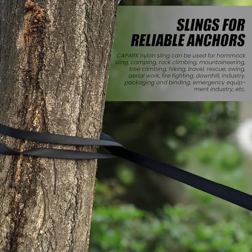 18MM Nylon Climbing Slings Runners 23 kN Strong Webbing Straps for Rock Climbing, Rappelling, Swing, Yoga Hammock etc - Image 5