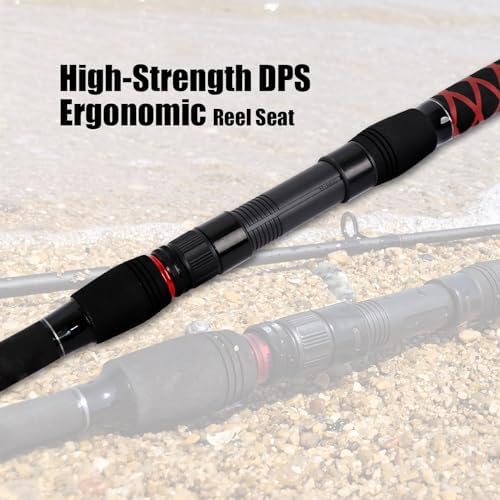 Fiblink Surf Spinning Fishing Rod 2-Piece/3-Piece Carbon Fiber Travel Fishing Rod (9-Feet / 11-Feet & 12-Feet & 15-Feet) - Image 4
