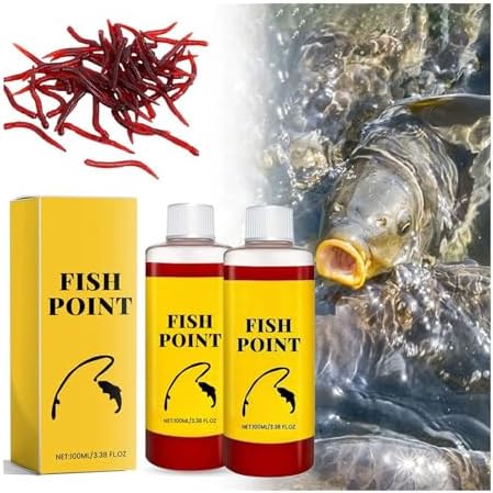 Concentrated Fish Attractant Liquid, Powerful Red Worm Fish Attractants Spray, 100ml Fishing Bait Scent Attractant, Fast-Acting Red Worm Bait Additive for Freshwater Fishing by Unknown