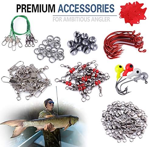 PLUSINNO Fishing Lures, All-in-One Fishing Tackle Box with Tackle Included, Fishing Gear Lure Bait Accessories Kit for Freshwater Bass Trout, Ideal Fishing Gifts for Men, Father & Beginners - Image 7