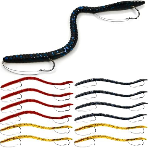 Weedless Fishing Lures Bass Lures, Soft Plastic Worm Swimbaits by VMSIXVM