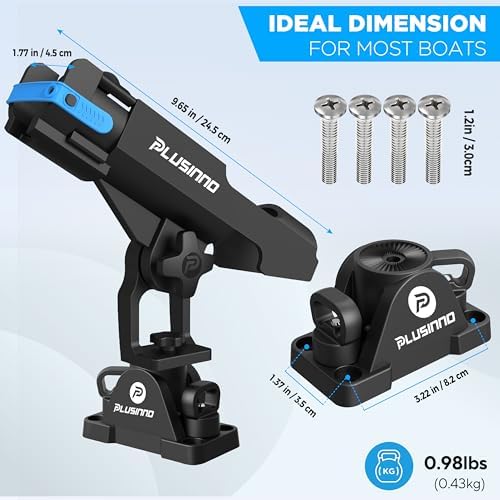 PLUSINNO 2 in 1 Kayak Fishing Rod Holder, Fishing Rod Holders for Boat - Image 5