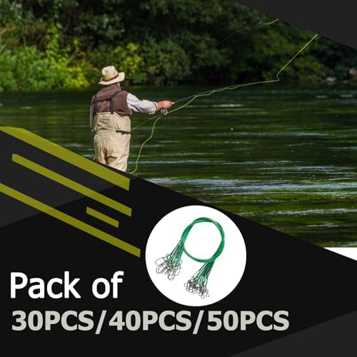 QISHUO Fishing Line Wire Leaders Lures High Strength Fishing Wire Leader Steel Rig Fishing Leaders Stainless Black Nickel - Image 7