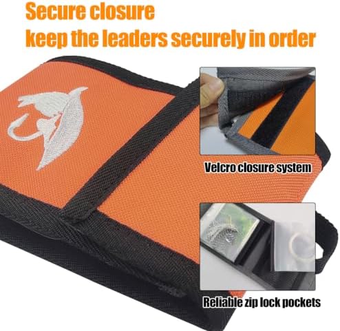 Aventik 10 Pockets Fishing Tackle Binder LeaderTippet Line Leader Wallet - Image 5