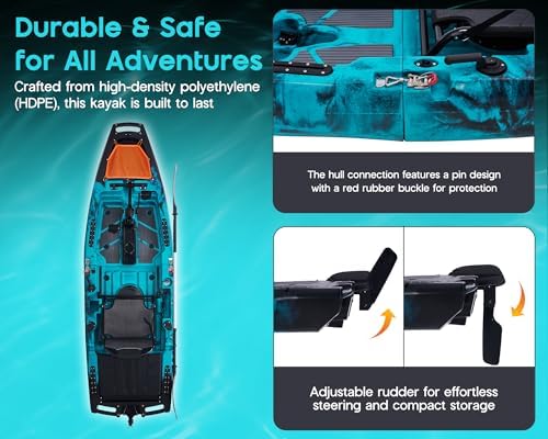 Albott Modular Fishing Kayak with Drive System & Durable HDPE, Customizable - Image 7
