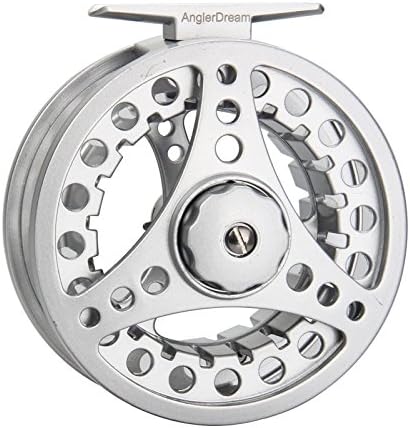 (1/2WT 3/4WT 5/6WT 7/8WT) Fly Reel with Line Combo Aluminum Alloy Large Arbor Fly Fishing Reels Weight Forward Fly Line with Braided Backing Taper Leader Pre-Tied by ANGLERDREAM