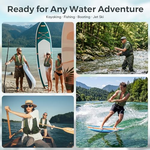 Adjustable Lightweight Breathable Water Safety Life Jacket | Classic Unisex Design | Multi-Functional Dual Storage Pockets | Suitable for Various Water Activities - Image 7