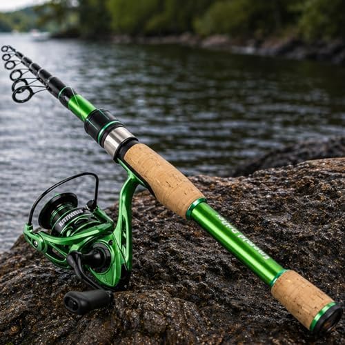 Telescopic Fishing Combo, 6FT/7FT Carbon Fiber Travel Rod with 3000 Spinning Reel for Bass Trout Catfish Freshwater Saltwater - Image 7