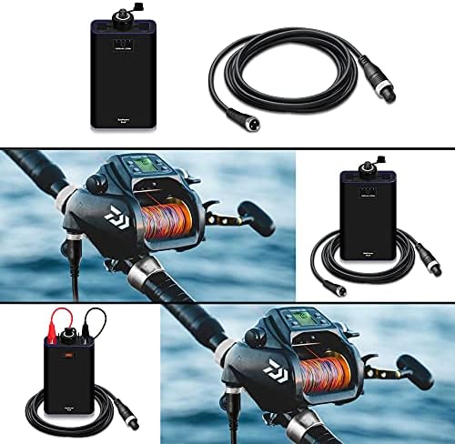 BatPower 7.8-15Ah Prof Electric Fishing Reel Battery for Daiwa Tanacom 1200 1000 800 750 500 Seaborg 500MJ, Shimano BeastMaster ForceMaster Leobritz with Charger - Image 2