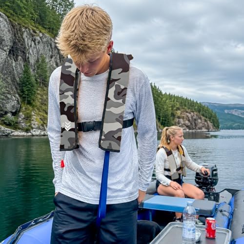 Manual Inflatable Life Jacket,Preserver PFD for Adults,Life Vest for Adults,Supports Weight up to 330 pounds - Image 6
