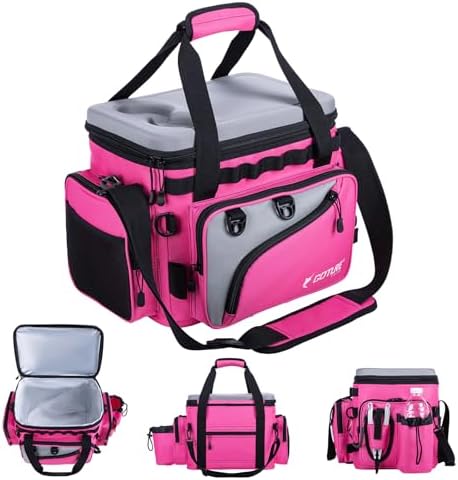 Goture Pink Fishing Rod and Reel Combos with Cooler Tackle Bag,6FT-9FT by Goture
