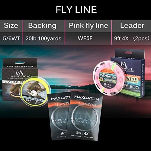 Maxcatch Women's Elegant Pink Fly Fishing Rod: 2/5-weight with Rod Tube - Image 4