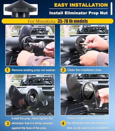 Eliminator Trolling Motor Prop Nut Aluminum For MinnKota 35-70 lb - Image 3