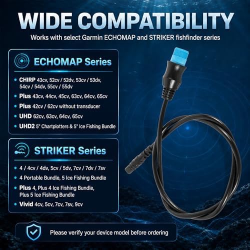 010-12719-00 8-Pin to 4-Pin Adapter Cable for Garmin ECHOMAP UHD2 - Image 2