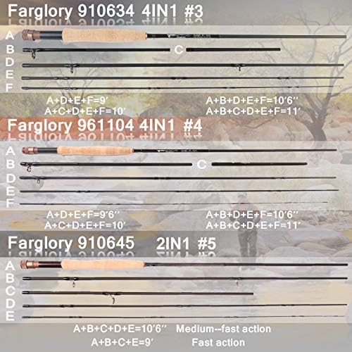 Maxcatch Farglory Euro Nymph Fly Fishing Rod, 4-in-1, Mod Fast Action, Czech Nymphing Style - Image 4