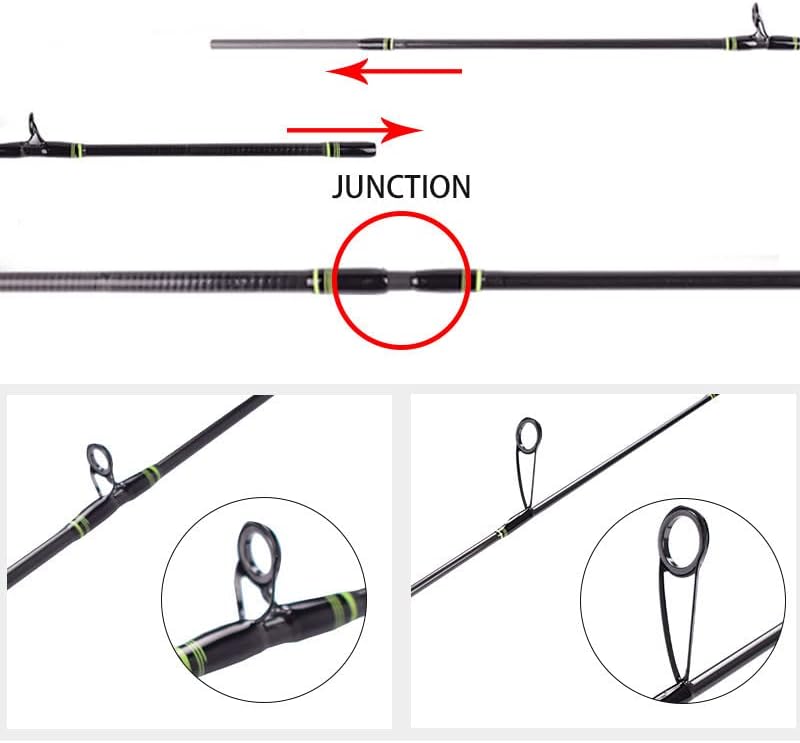 Delicacy UL Spinning Rod Casting Rod Ultralight Carbon Fiber Hollow + Solid 2 Tips Freshwater Saltwater Fishing Rods - Image 3