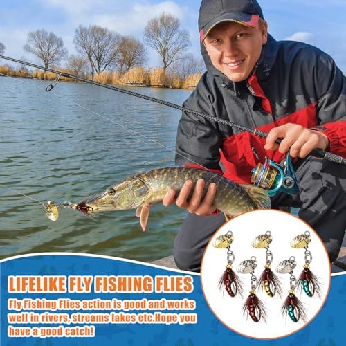 Skylety Mini Bass Fishing Lures Crankbaits Hard Baits with Box - Image 6