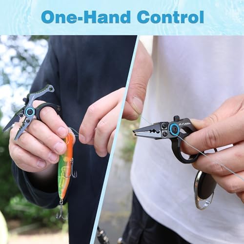 FLISSA Mini Fishing Pliers with Fly Fishing Zinger Retractor - Image 6