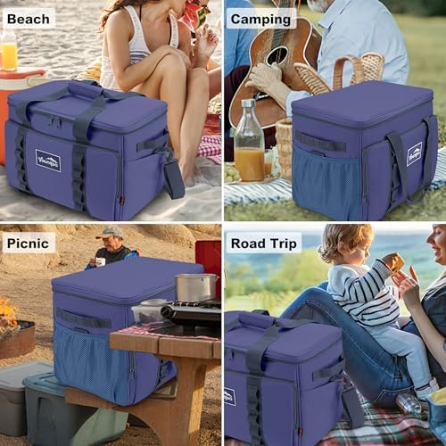 48 Can Insulated Soft Sided Collapsible Cooler Bag Ice Chest - Image 6