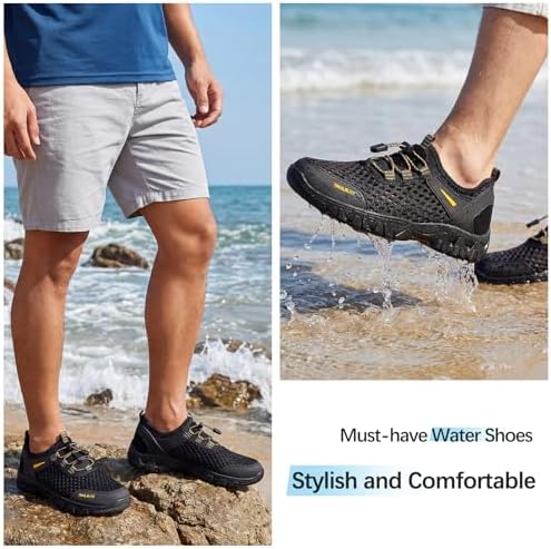 Water Shoes Men Hiking Fishing Boat Arch Support Beach Wading - Image 2